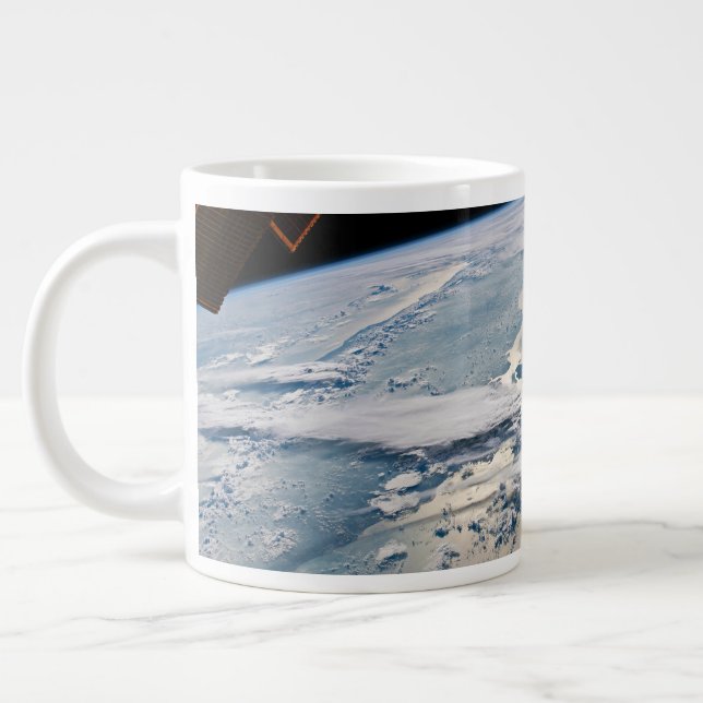 Cloudscapes Around Sumatra, Indonesia. Large Coffee Mug (Left)