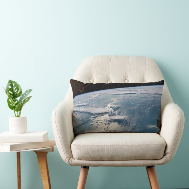 Cloudscapes Around Sumatra, Indonesia. Lumbar Cushion (Chair)