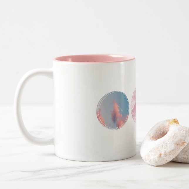 Cloudy Aesthetic Mug (With Donut)