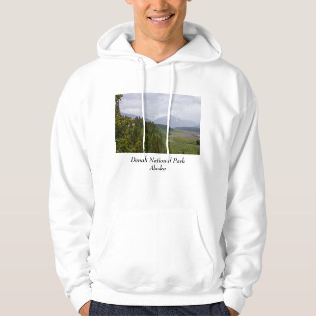 Cloudy At Denali Hoodie (Front)
