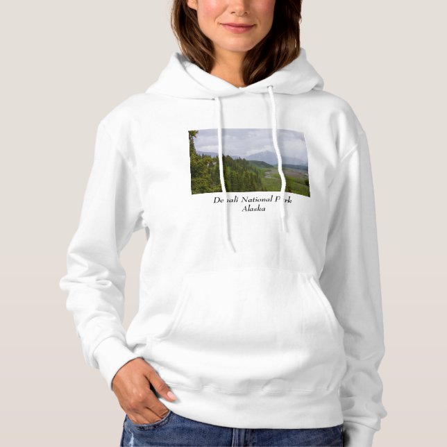 Cloudy At Denali Hoodie (Front)