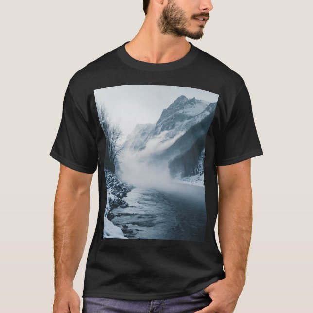 CLOUDY BLACK T SHIRT (Front)