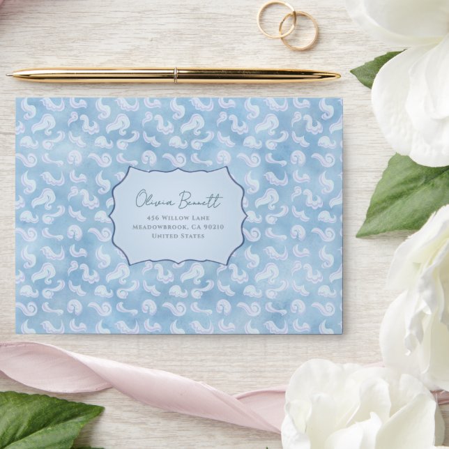Cloudy Blue Envelope (Wedding)