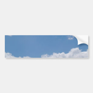 Cloudy Blue Sky Background Bumper Sticker