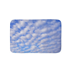 Cloudy Blue Sky Bath Mat