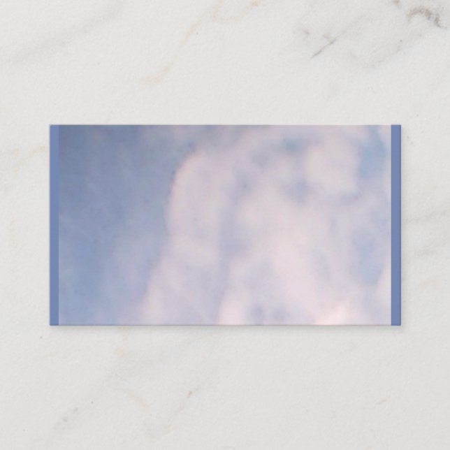 Cloudy Blue Sky Business Card (Front)