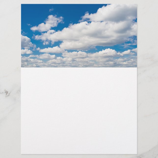 Cloudy blue sky flyer (Front)