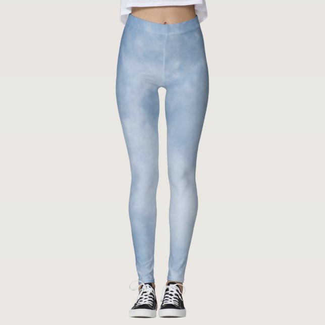 Cloudy Blue Sky Leggings (Front)