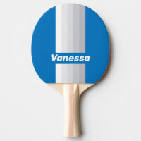 Cloudy Blue Sky Pin Stripes with Name