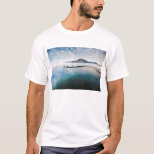 Cloudy Blue Sky Reflecting In Lake T-Shirt