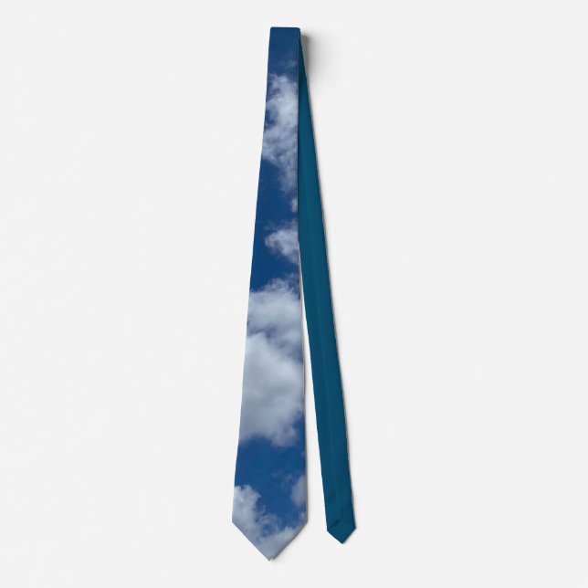 Cloudy blue sky  tie (Front)