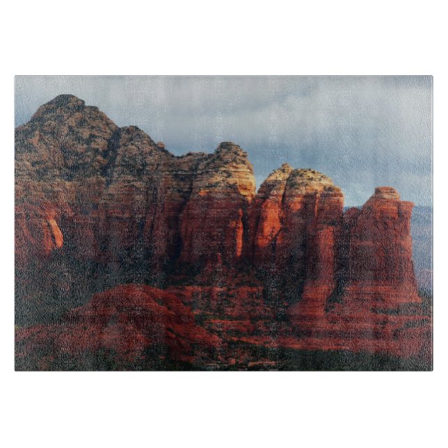 Cloudy Coffee Pot Rock in Sedona Arizona Cutting Board (Front)
