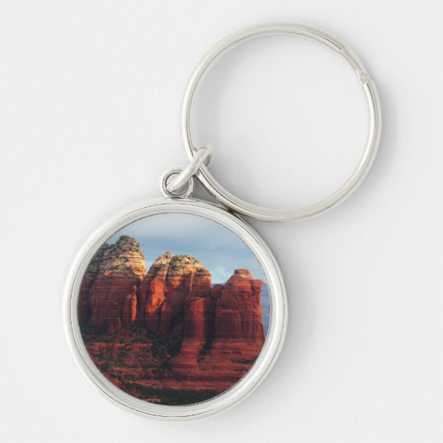 Cloudy Coffee Pot Rock in Sedona Arizona Key Ring (Front)