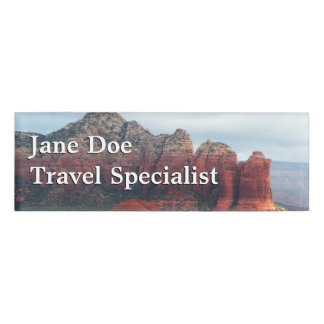 Cloudy Coffee Pot Rock in Sedona Arizona Name Tag