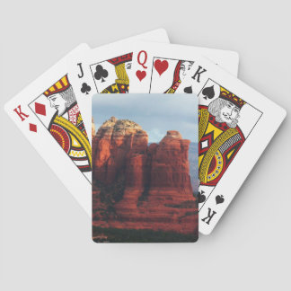 Cloudy Coffee Pot Rock in Sedona Arizona Playing Cards