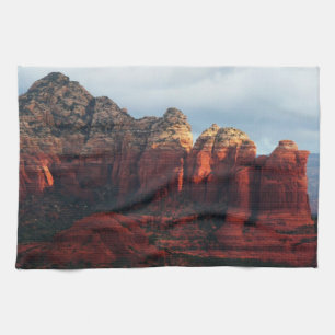 Cloudy Coffee Pot Rock in Sedona Arizona Tea Towel