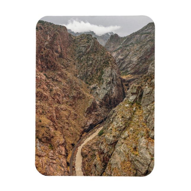 Cloudy Day at Royal Gorge Magnet (Vertical)