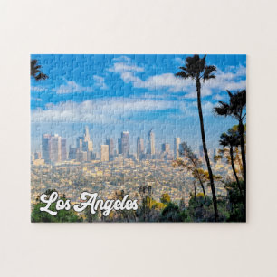Cloudy Day Over Los Angeles, California Jigsaw Puzzle