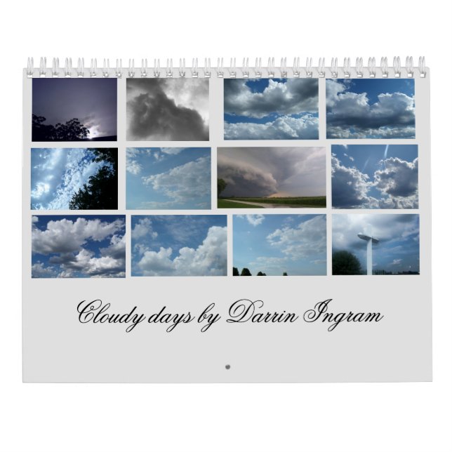 Cloudy days calendar (Back)