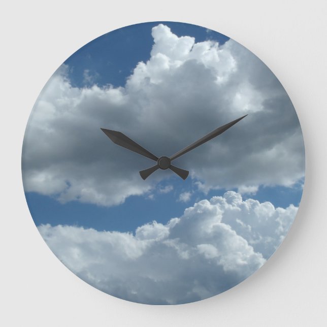 Cloudy days large clock (Front)