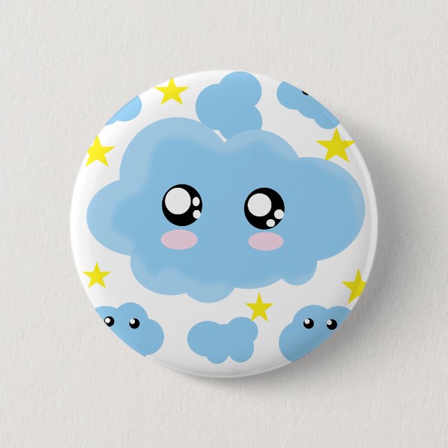 Cloudy dreams 6 cm round badge (Front)
