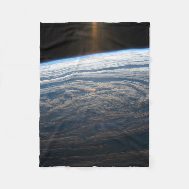 Cloudy Formations In The South Indian Ocean. Fleece Blanket (Front)