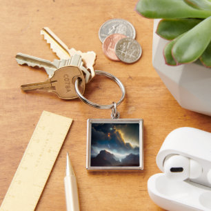 Cloudy Landscape  Key Ring