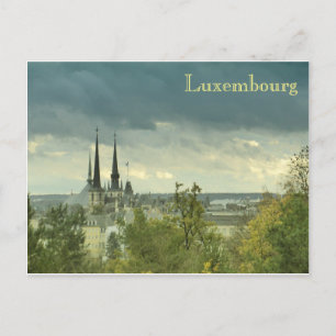 Cloudy Luxembourg Postcard