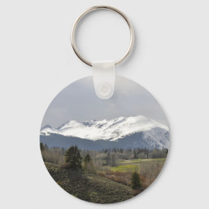 cloudy mountain key ring