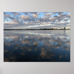 Cloudy Reflection  Poster