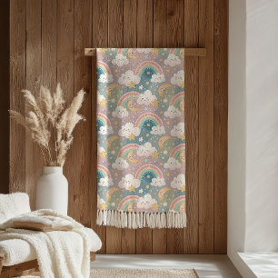 Cloudy Skies Blanket Pastel Sherpa for Sweet Kids