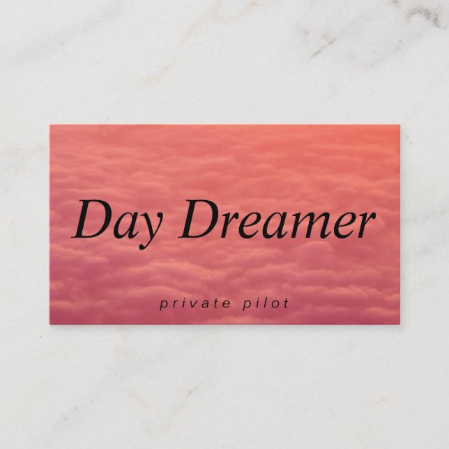 Cloudy Skies | Day Dreamer Business Card (Front)