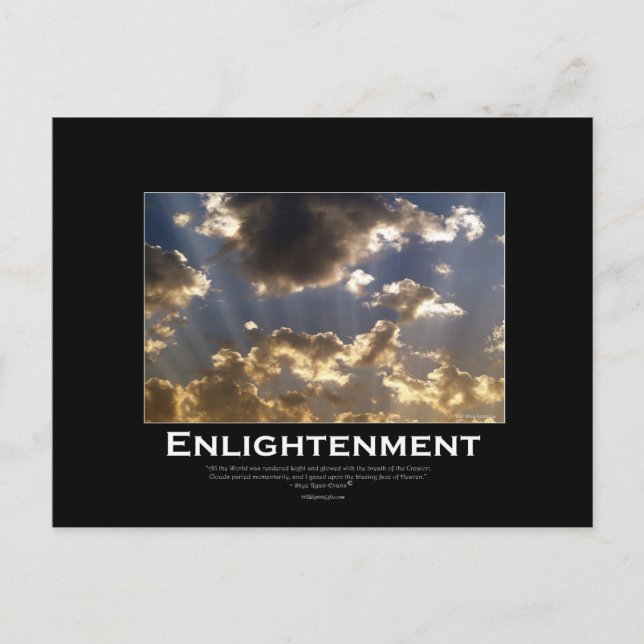 Cloudy Skies Inspirational Postcard (Front)