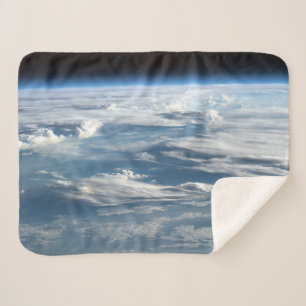 Cloudy Skies Over Sudan Sherpa Blanket