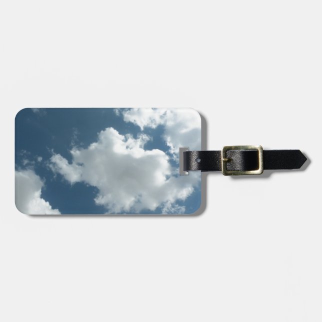 Cloudy Sky Abstract Photography Luggage Tag (Front Horizontal)
