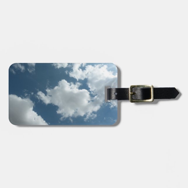 Cloudy Sky Abstract Photography Luggage Tag (Front Horizontal)
