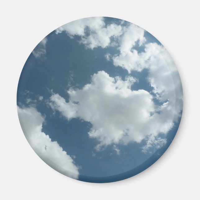 Cloudy Sky Abstract Photography Magnet (Front)