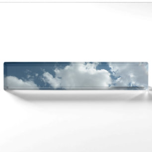 Cloudy Sky Abstract Photography Nameplate