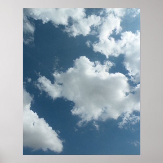 Cloudy Sky Abstract Photography Poster (Front)
