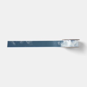 Cloudy Sky Abstract Photography Satin Ribbon