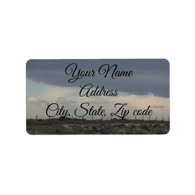 Cloudy Sky Address Labels (Front)