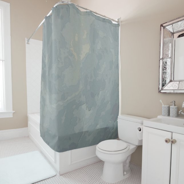 Cloudy Sky in DullPastel... Shower Curtain (In Situ)