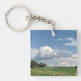Cloudy Sky Key Ring