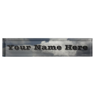 Cloudy Sky Name Plate