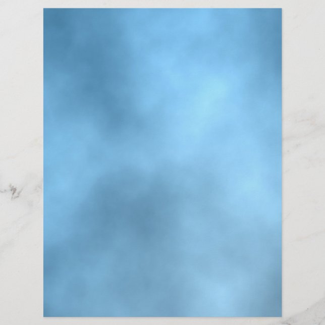 Cloudy Sky Scrapbooking Craft Paper (Front)