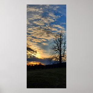 Cloudy Sunset on the Blue Ridge Parkway Poster