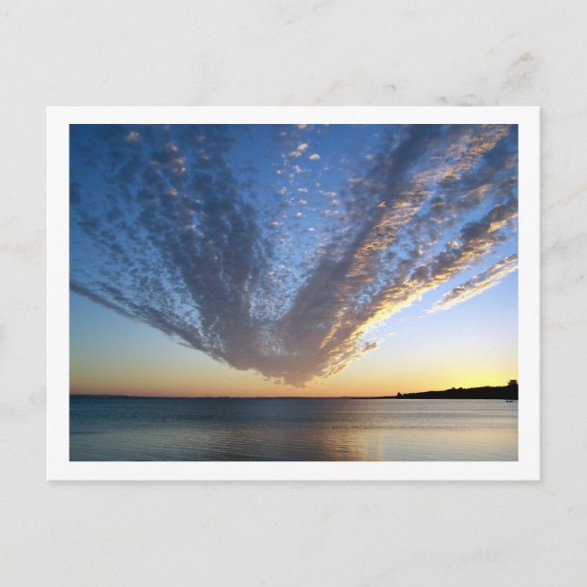 Cloudy Sunset Postcard (Front)