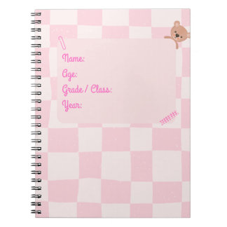 Cloudy Thoughts in Pink Notebook