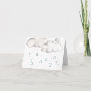 Cloudy with a chance of a Baby Shower Thank You Card