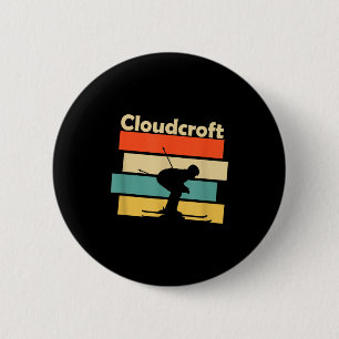 Clouroft New Mexico Retro Ski  6 Cm Round Badge